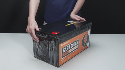 12v 280ah bluetooth lithium battery installation video