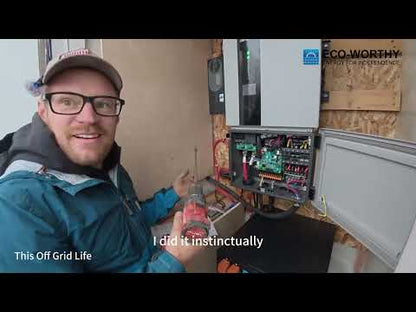 5040W 48V (12x N-Type 420W) Complete Off Grid Solar Kit | 20.48kWh Battery Capacity | 120VAC/240VAC 5000W Split Phase Output
