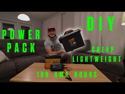 Eco-Worthy 12V 100Ah LiFePO4 Lithium Battery | Bluetooth And Low-temperature Protection