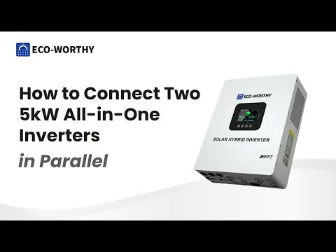 ECO-WORTHY All-In-One 5000W 48V Split Phase Solar Power Inverter for Off Grid System| 100A MPPT Controller and 48V DC to 120V AC Pure Sine Wave