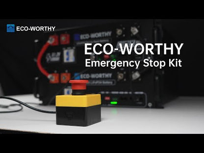Eco-Worthy Battery Rapid Shutdown Switch | Emergency Stop Switch Kit