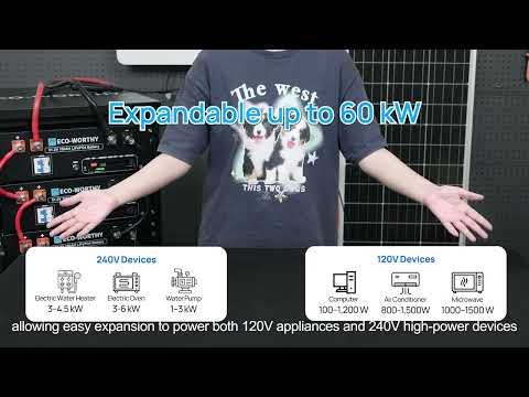 ECO-WORTHY 10KW Home Backup Power Bundle with 48V 100Ah LiFePO4 Battery and 10000W 48V All in One Off-grid Inverter