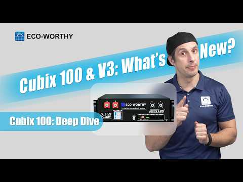 Eco-Worthy Cubix100 | 48V 100Ah LiFePO4 Server Rack Battery | UL9540 | UL1973 | UL9540A | CEC Listed
