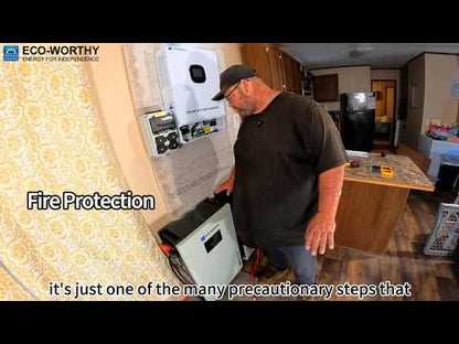 Eco-Worthy PowerMega 314 | 51.2V 314Ah (16kWh) Home Backup Battery | Active Balance | Fire Suppression