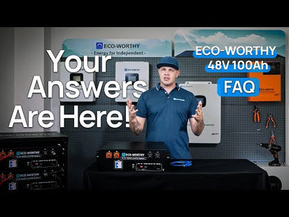 Eco-Worthy Cubix100 | 48V 100Ah LiFePO4 Server Rack Battery | UL9540 | UL1973 | UL9540A | CEC Listed