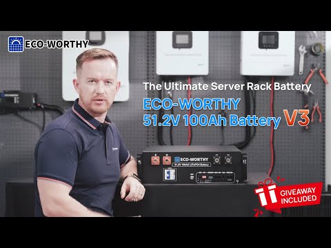 The introduction video of the 48V 100Ah Server Rack Battery ECO-WORTHY V3