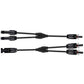 12AWG 1 Pair Solar MC4 Y Parallel Branch Connectors MFF&FMM Pair - wirings