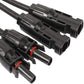 12AWG 1 Pair Solar MC4 Y Parallel Branch Connectors MFF&FMM Pair - wirings
