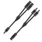 12AWG 1 Pair Solar MC4 Y Parallel Branch Connectors MFF&FMM Pair - wirings