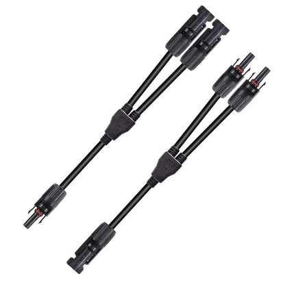 12AWG 1 Pair Solar MC4 Y Parallel Branch Connectors MFF&FMM Pair - wirings