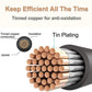 12AWG 16.4FT Solar Extension Cables Wires with Female and Male MC4 Connectors - wirings