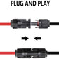 12AWG 16.4FT Solar Extension Cables Wires with Female and Male MC4 Connectors - wirings