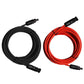 12AWG 16.4FT Solar Extension Cables Wires with Female and Male MC4 Connectors - wirings