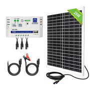 25W 12V Monocrystalline Solar Panel Trickle Charger Kit