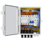 4 String PV Combiner Box with 4*10A Circuit Breakers for Solar Panel System - wirings