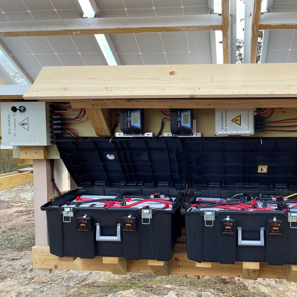 4 String PV Combiner Box with 4*10A Circuit Breakers for Solar Panel System - wirings