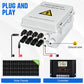 4 String PV Combiner Box with 4*10A Circuit Breakers for Solar Panel System - wirings