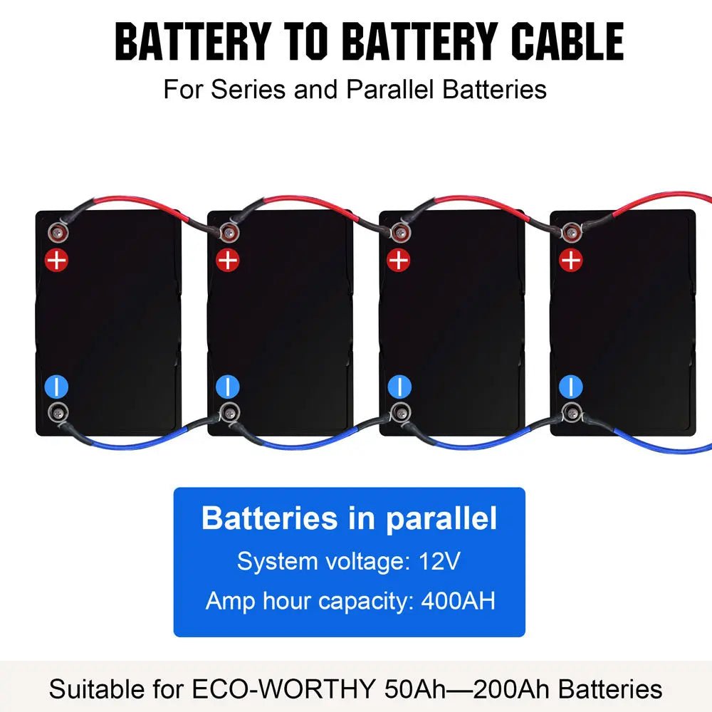 6AWG (16mm²) 13 Inch Battery Interconnect Cable - wirings