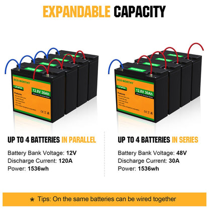 LiFePO4 12V 30Ah Lithium Iron Phosphate Battery - lithium battery