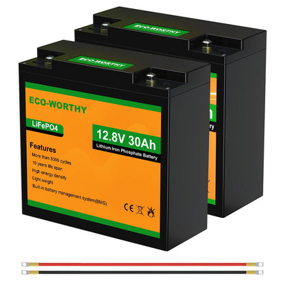 LiFePO4 12V 30Ah Lithium Iron Phosphate Battery - lithium battery
