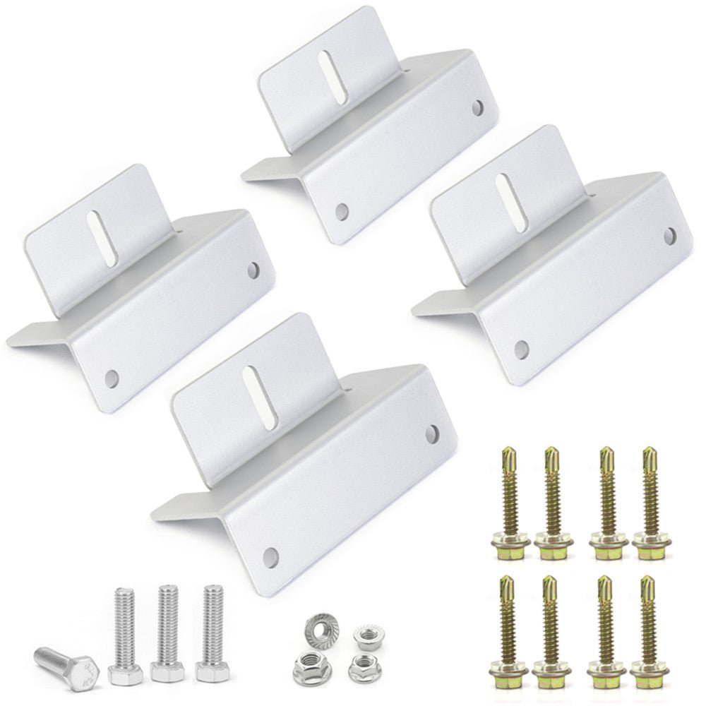 Z Style Solar Panel Mounting Brackets with Nuts and Bolts - mounting brackets